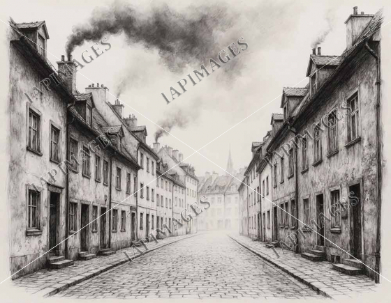 Smoke from the furnaces